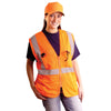 OccuNomix Women's Orange High Visibility Classic Mesh Surveyor Safety Vest
