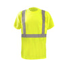 OccuNomix Men's Yellow Short Sleeve Wicking Birdseye X Back T-Shirt
