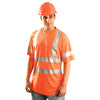 OccuNomix Men's Orange Premium Dual Stripe Wicking T-Shirt