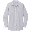 Port Authority Women's Gusty Grey/White Broadcloth Gingham Easy Care Shirt