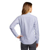 Port Authority Women's Oxford Blue/White SuperPro Oxford Stripe Shirt