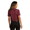 Port Authority Women's Burgundy Short Sleeve SuperPro React Twill Shirt