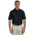 Harriton Men's Black Tall 6 oz. Ringspun Cotton Pique Short-Sleeve Polo