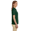 Harriton Women's Dark Green 6 oz. Ringspun Cotton Pique Short-Sleeve Polo