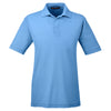 Harriton Men's Light College Blue 5 oz. Blend-Tek Polo