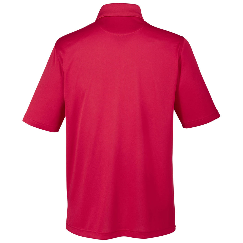 Harriton Men's Red Advantage Snag Protection Plus Pocket Polo