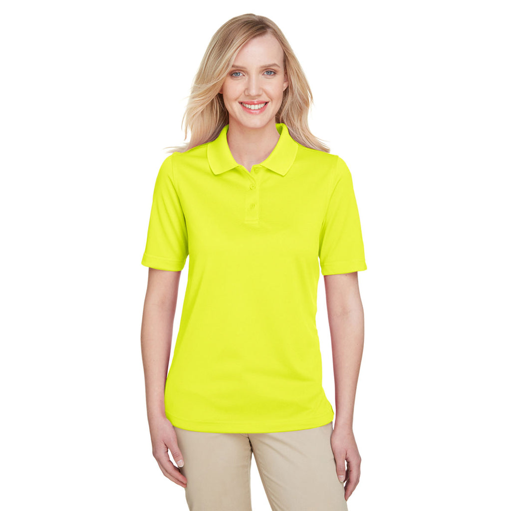 Harriton Women's Safety Yellow Advantage Snag Protection Plus Polo