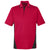 Harriton Men's Red/ Black Tall Flash Snag Protection Plus Colorblock Polo