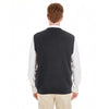Harriton Men's Black Pilbloc V-Neck Sweater Vest