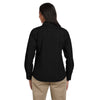 Harriton Women's Washed Black 6.5 oz. Long-Sleeve Denim Shirt