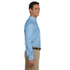 Harriton Men's Light Blue Long-Sleeve Oxford with Stain-Release