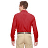 Harriton Men's Parrot Red Paradise Long-Sleeve Performance Shirt