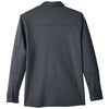 Harriton Men's Dark Charcoal SatinBloc Pique Fleece Shirt Jacket