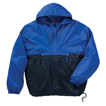 Harriton Men's Royal/Navy Packable Nylon Jacket