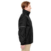 Harriton Men's Black/Safety Yellow Contract 3-in-1 Jacket with Daytime Hi-Vis Fleece Vest