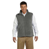 Harriton Men's Charcoal 8 oz. Fleece Vest