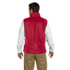 Harriton Men's Red 8 oz. Fleece Vest
