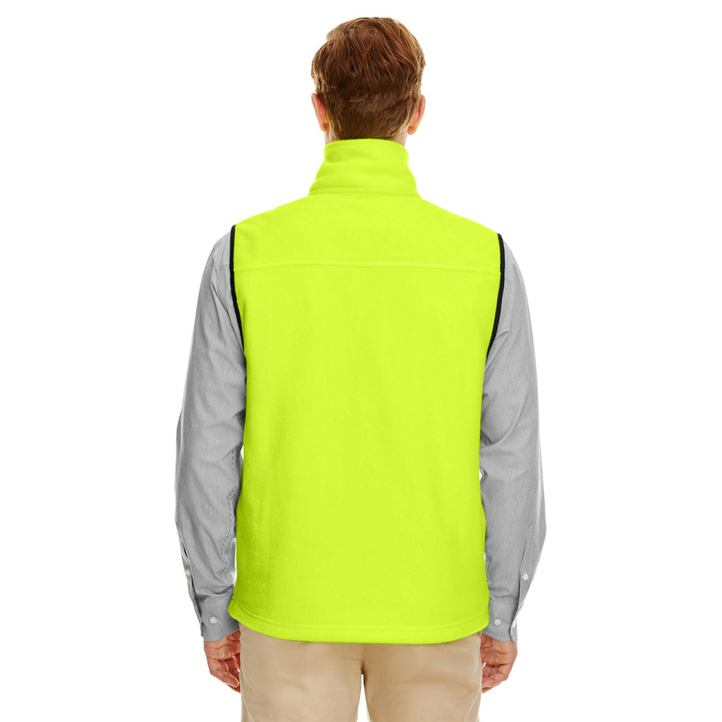 Harriton Men's Safety Yellow 8 oz. Fleece Vest
