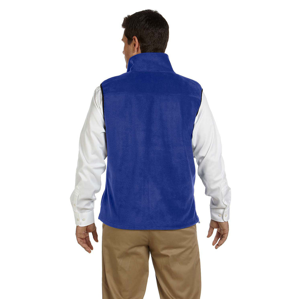 Harriton Men's True Royal 8 oz. Fleece Vest