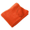 Harriton Orange 12.7 oz. Fleece Blanket