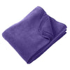 Harriton Purple 12.7 oz. Fleece Blanket