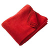Harriton Red 12.7 oz. Fleece Blanket