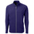 Cutter & Buck Men's College Purple Adapt Eco Knit Hybrid Recycled Full Zip Jacket