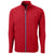 Cutter & Buck Men's Red Adapt Eco Knit Hybrid Recycled Full Zip Jacket