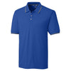 Cutter & Buck Men's Tour Blue DryTec Short Sleeve Advantage Tipped Polo