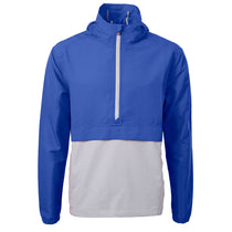 Cutter & Buck Men's Tour Blue/Polished Charter Eco Recycled Anorak Jacket