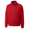 Cutter & Buck Men's Red DryTec Nine Iron Full-Zip Jacket