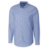 Cutter & Buck Men's French Blue Long Sleeve Epic Easy Care Tailored Fit Stretch Oxford Shirt