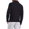 Peter Millar Men's Black Tri-Blend Melange Fleece Quarter-Zip