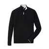 Peter Millar Men's Black Crown Comfort Cashmere-Silk Quarter Zip