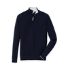 Peter Millar Men's Navy Crown Comfort Cashmere-Silk Quarter Zip