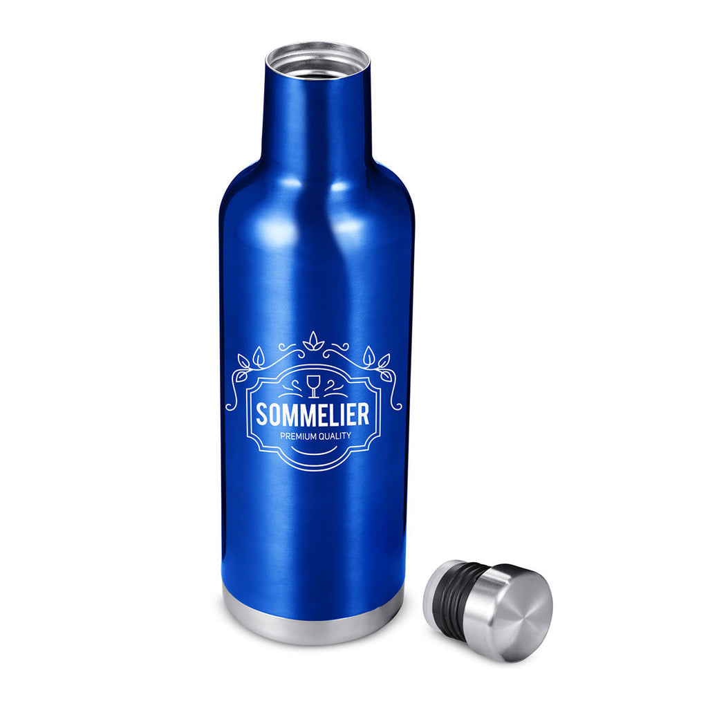Primeline Reflex Blue 25 oz. Alsace Vacuum Insulated Wine Bottle