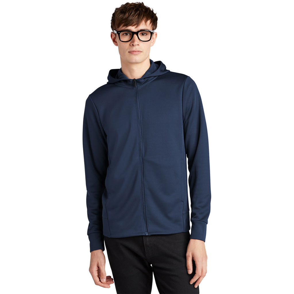 Mercer+Mettle Men's Insignia Blue Double-Knit Full Zip Hoodie