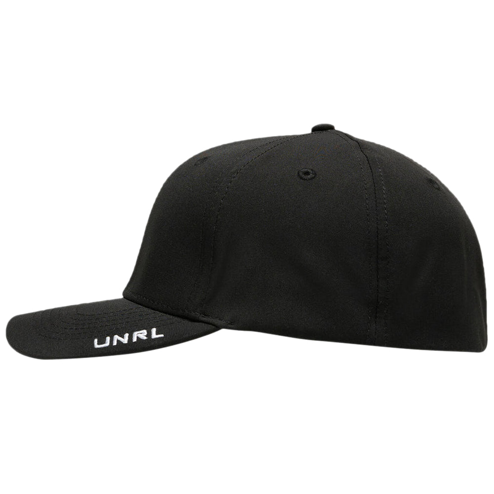 UNRL Black Mid-Pro Fitted