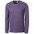 Clique Men's College Purple Heather Charge Active Tee Long Sleeve