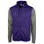 Clique Men's College Purple Helsa Sport Colorblock Full Zip