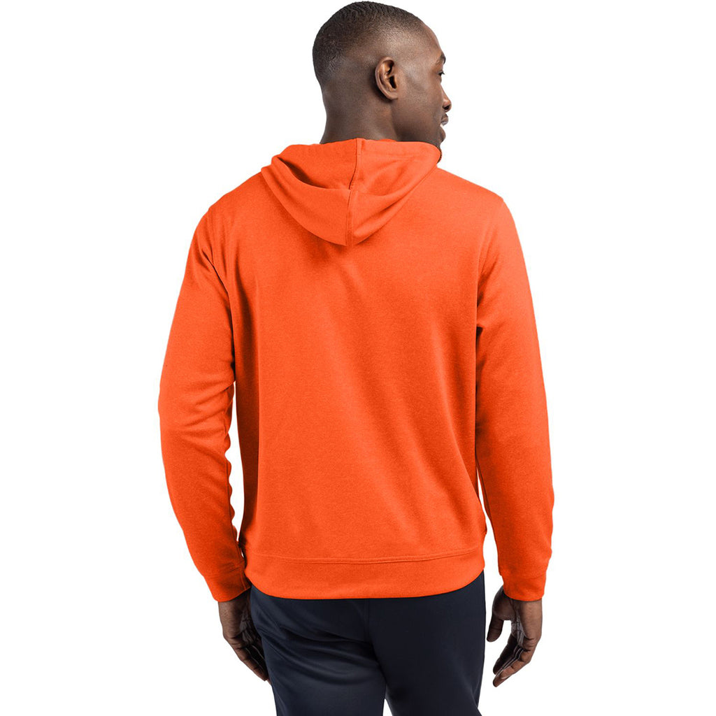 Clique Men's Orange Lift Performance Hoodie Sweatshirt