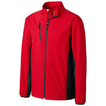 Clique Men's Red/Black Narvik Colorblock Softshell