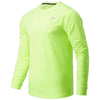 New Balance Men's Bleached Lime Glo Accelerate Long Sleeve
