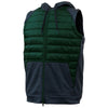 BAW Unisex Dark Green/Heather Black 2-in-1 Puffer Jacket