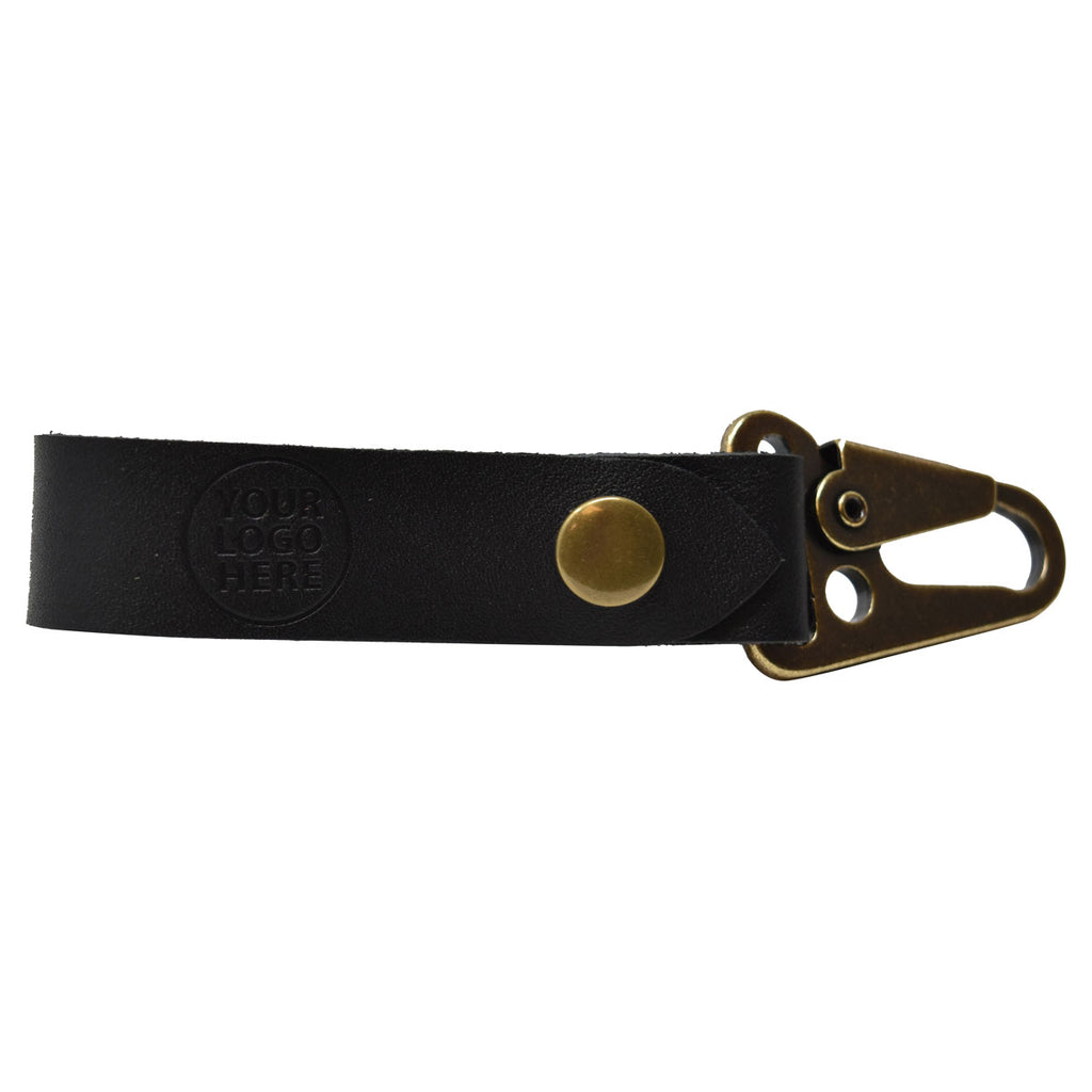 Northwind Supply Black Loop Keychain with Snap and Clip