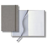 Castelli Light Grey Linen Banded Pocket Journal