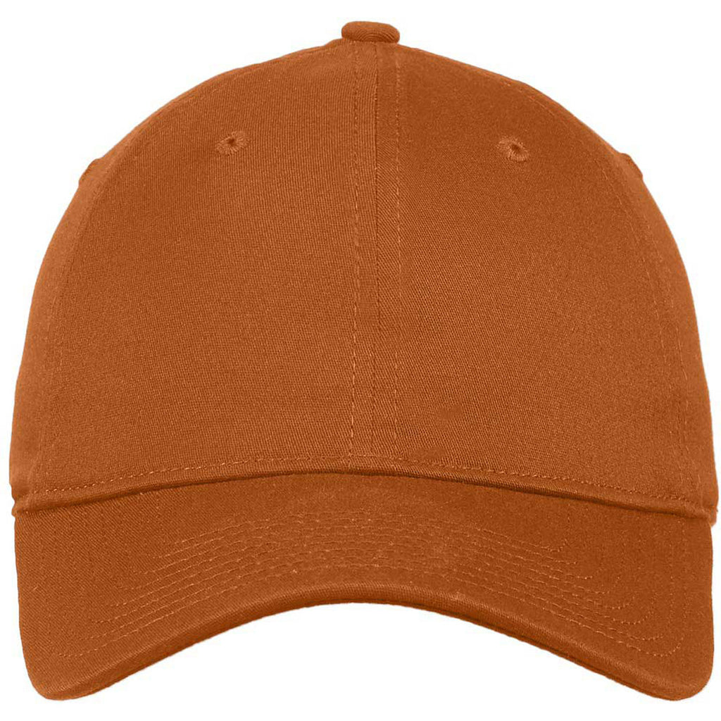 New Era Burnt Orange Unstructured Stretch Cotton Cap