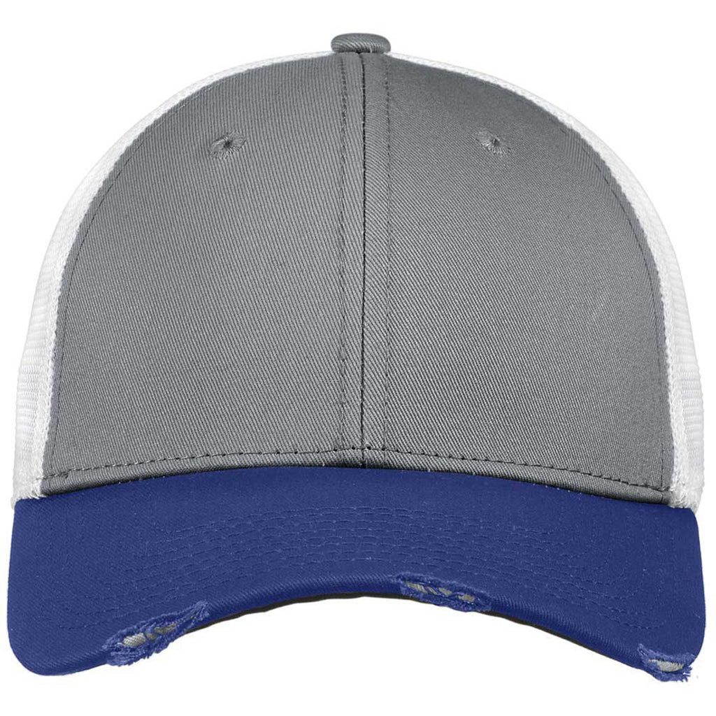 New Era Royal/Grey/White Vintage Mesh Cap