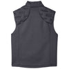 North End Men's Carbon/Black Heather/Black Pioneer Hybrid Vest
