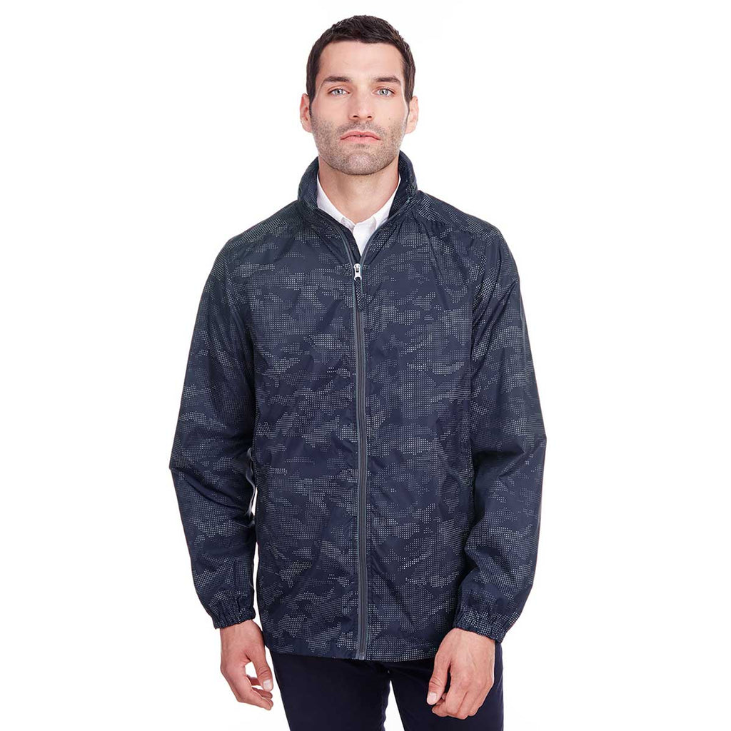 North End Men's Classic Navy/Carbon Rotate Reflective Jacket